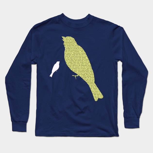 Charlotte Bronte: Jane Eyre Birds Long Sleeve T-Shirt by MarbleCloud